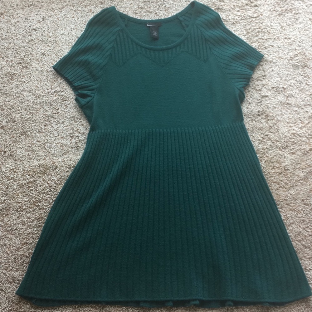 Lane Bryant 18/20 Short Sleeve Green Sweater Dress